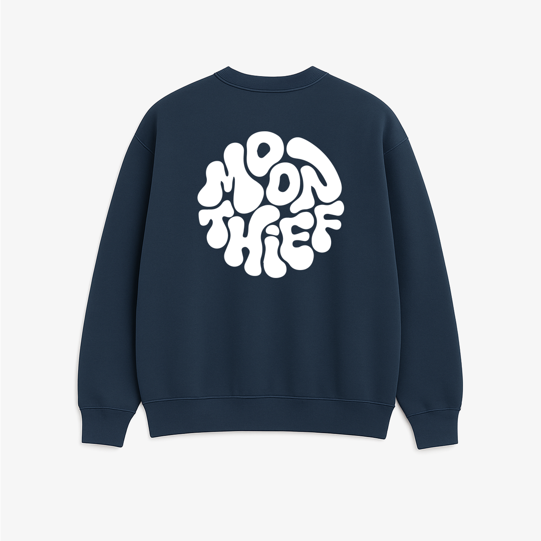 Moon Theif - Printed Oversized Sweatshirt